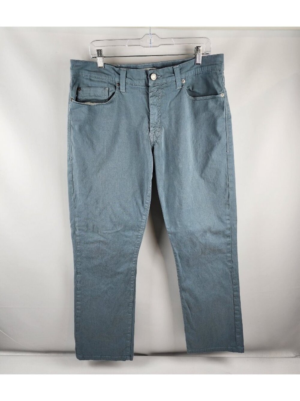 Fidelity Denim Pants Mens 36 Impala Straight Havana Twill Neptune Blue Chino USA